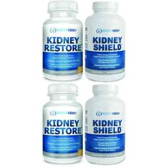 Healthy Kidney Kidney Shield Restore Double Bundle 4 Bottles