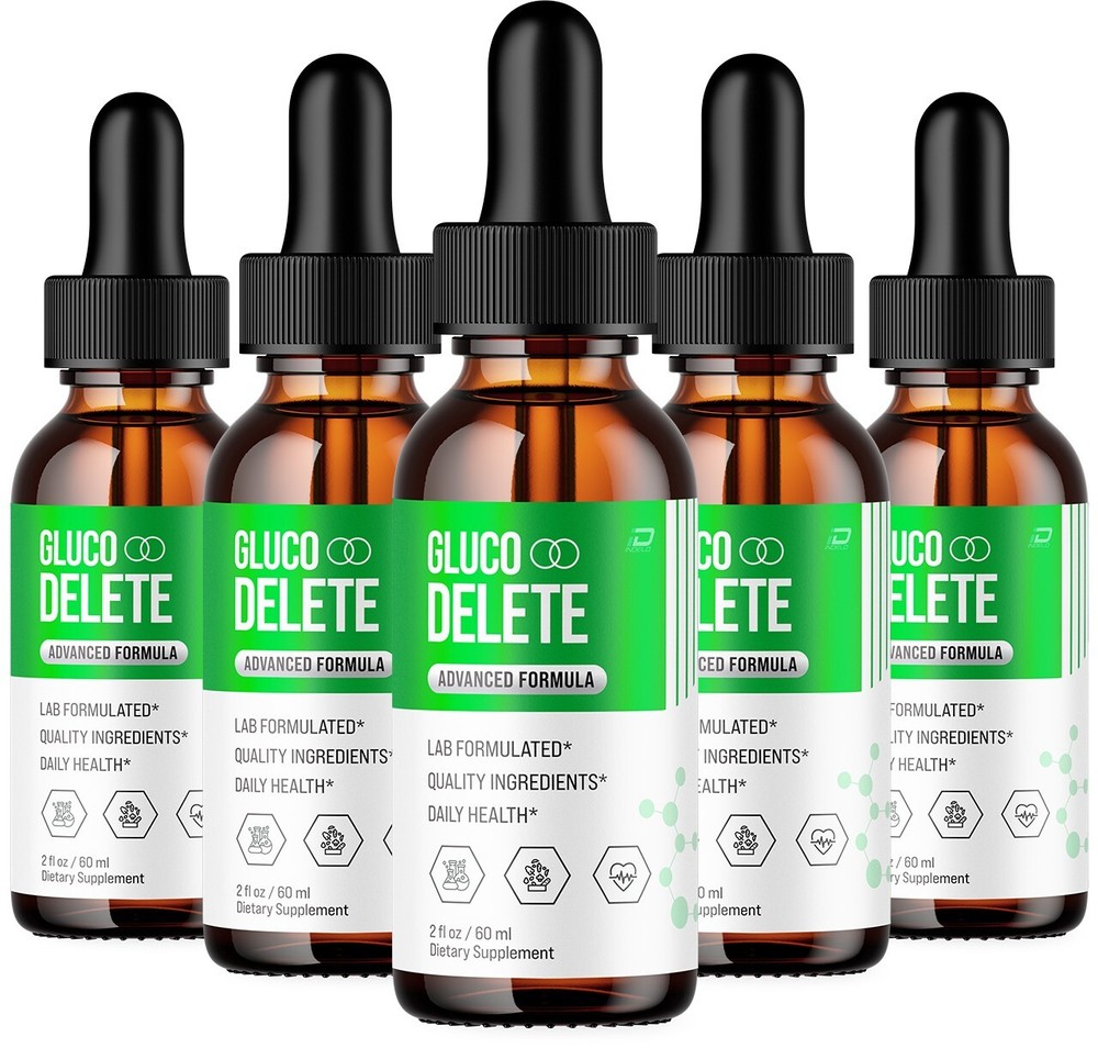 (5 Pack) Gluco Delete – GlucoDelete Extra Strength All Natural Healthy Organic