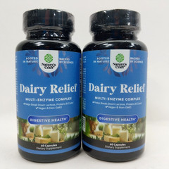 2x Lactose Intolerance Pills 60 Days Supply Fast Dairy Digestive Enzyme 60ct