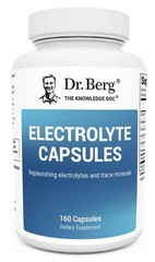 Dr. Berg Electrolyte Capsules Supplement Energy Endurance Hydration 160 Capsules