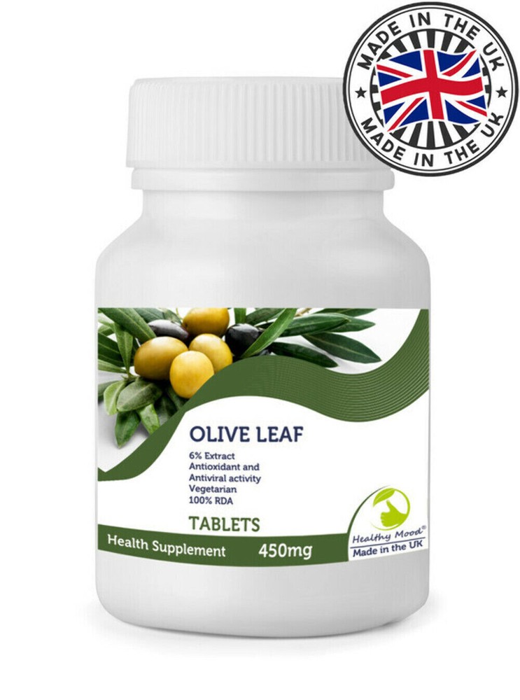 Olive Leaf 450mg Tablets Antioxid Antntiviral Bottle x 30