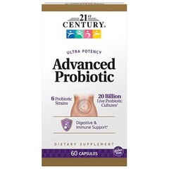 21st Century Ultra Potency Advanced Probiotic Dietary Supplement Capsules 60 ct