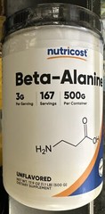 Nutricost Beta Alanine Powder 500 Grams – Pure Beta-Alanine Exp.11/2026
