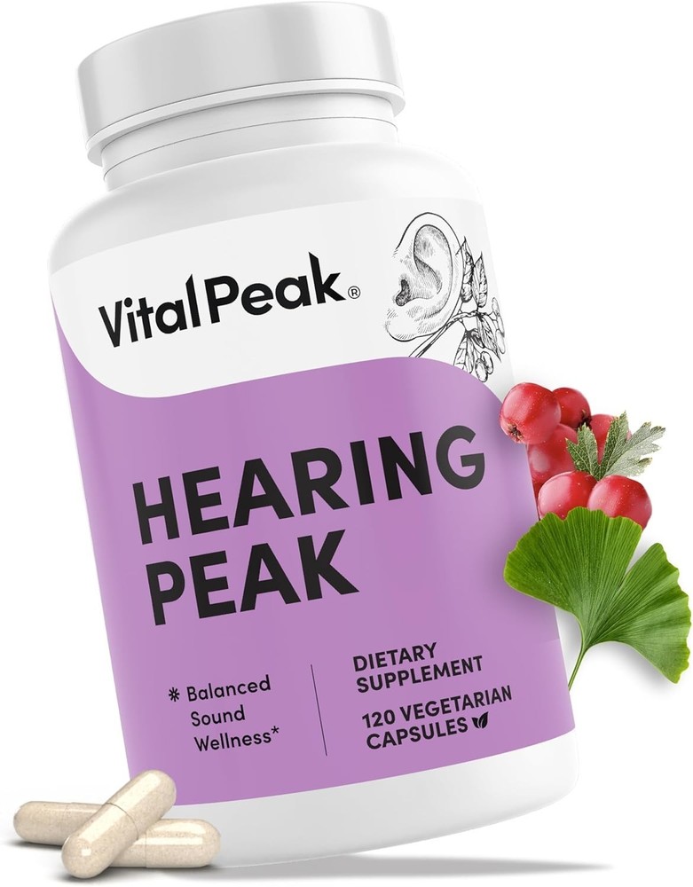 Hearing, Ear & Auditory Support Supplement Ginkgo Biloba Green Tea Pine Bark
