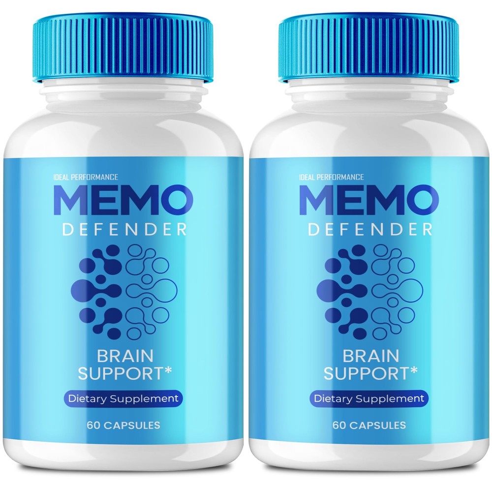 Memo Defender Brain and Memory Support Supplement – 120 Capsules (2 Pack)