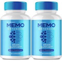 Memo Defender Brain and Memory Support Supplement – 120 Capsules (2 Pack)
