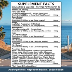 Men&rsquo;S Energy Bottle Capsule Improve Physical Vitality Energy Levels 30-120 Pills