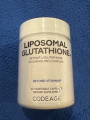 Liposomal Glutathione Phospholipid Complex 60Vegetable Capsules Exp 9/28Sealed