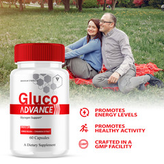 (5 Pack) Gluco Advance Glycogen Support,GlucoAdvance Daily Health (300 Capsules)
