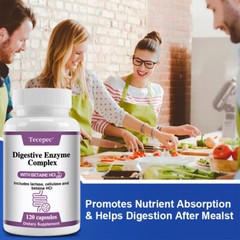 Digestive Enzymes Complex for Constipation & Bloating Relief Immune Health