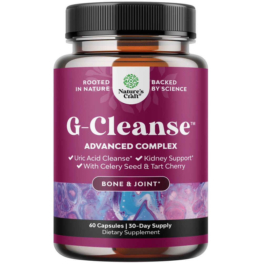 GCleanse Uric Acid Joint Support Supplement with Chanca Piedra Tart Cherry