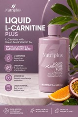 Nutriplus Liquid L-Carnitine Plus Green Tea Orange Passion Fruit 450 mL
