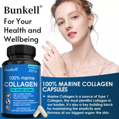 100% Marine Collagen Protein Supports Healthy Skin Hair Nail Bone Anti-aging