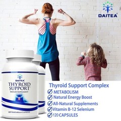 Thyroid Support Supplement with Iodine and B12 30/60/120 Capsules