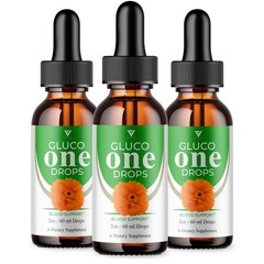 (3 Pack) Gluco One Blood Support Drops, GlucoOne Daily Health Formula (6oz)