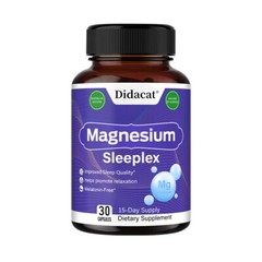 Magnesium Sleeplex – Improved Sleep, Stress, Anxiety Relief Capsules