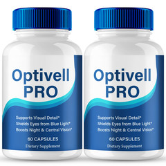 Optivell Eye Capsules, Optivell Pills Supplement – Maximum Strength (2 Pack)