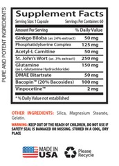 promotes mental clarity – BRAIN & MEMORY BOOSTER 777mg 1B – mood improvement