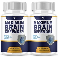 (2 Pack) Brain Defender Advanced Memory Support Supplement Pills (120 Capsules)