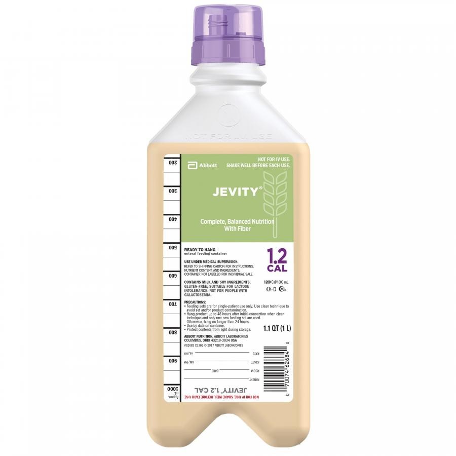 Abbott Jevity 1.2 Cal Tube Feeding Formula 1200 Cals Adult 33.8oz Carton, 8