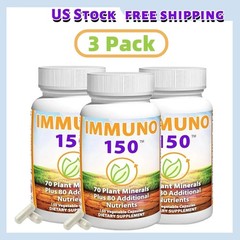 3 Bottle IMMUNO 150 THE ULTIMATE MULTI VITAMIN, IMMUNE BOOSTER. 150 CAPSULES.*/
