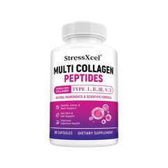 Multi Collagen Peptides Supplement Skin Hair Nails Joint Health 30-120 Capsules
