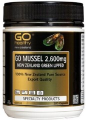 Go Healthy GO Mussel NEW ZEALAND Green Lipped Mussel 2,600mg 300 Capsules