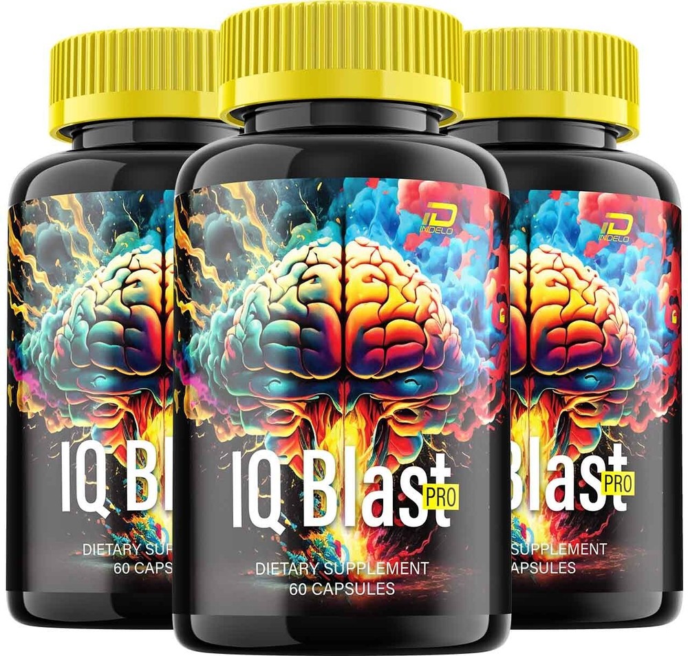 (3 Pack) IQ Blast Pro Brain Supplement Capsules – IQBlast Pro All-Natural