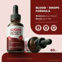 Sugar Reset Drops, Advanced Formula Blood Support & Metabolic Balance (30 servs)