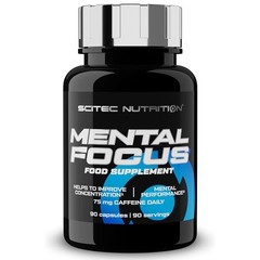MENTAL FOCUS – 90-270 Caps – Concentration Energy Stress Reduction Motivation