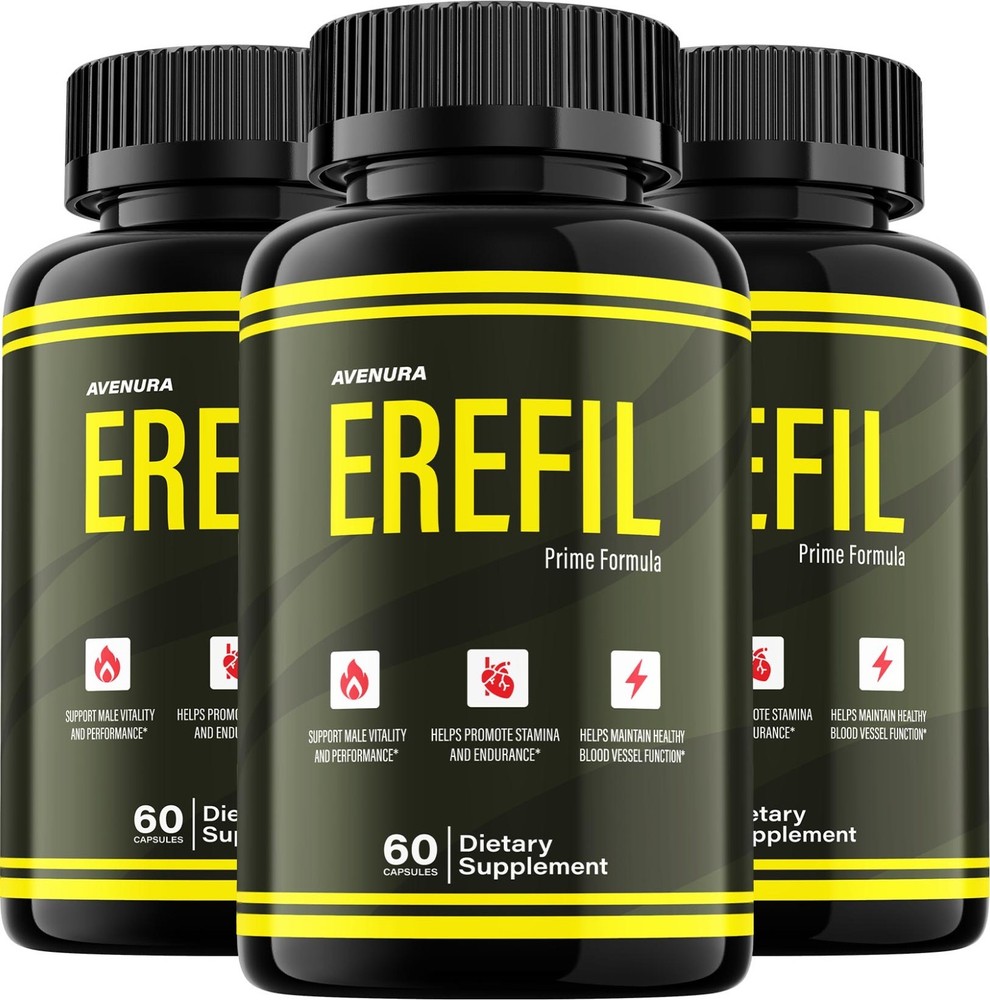 (3 Pack) Erefil for Men Capsules – Erefil Advanced Formula Pills Supplement