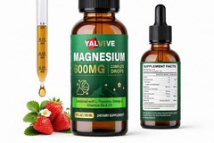 YALVIVE Magnesium 600mg Complex Drops w/ L-Theanine Omega-3 B6 D3 2oz