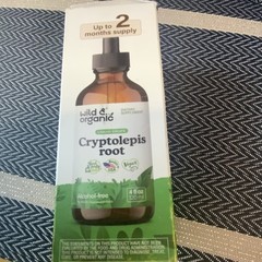 Wild & Organic Cryptolepis Root Drops 4 fl oz Alcohol-Free Vegan