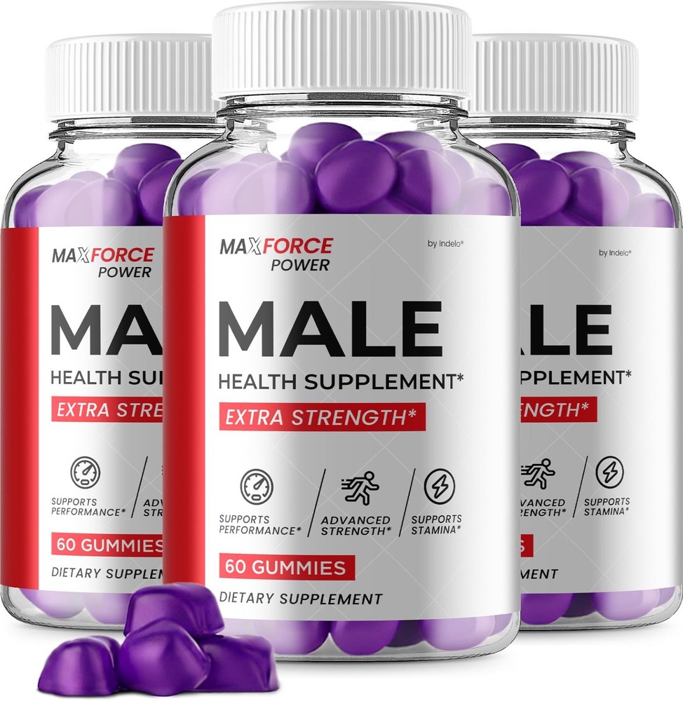 (3 Pack) Max Force Power Gummies for Men – MaxForce Power Gummy Natural Blend