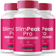 Slim Peak Pro Capsules, Official SlimPeak Pro Supplement Pills (3 Pack)