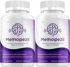 (2 Pack) Memopezil Capsules – Memopezil Natural Blend Memory Focus Support