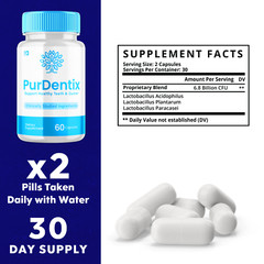 (3 Pack) Purdentix Oral Probiotic Support Healthy Teeth and Gums (180 Capsules)