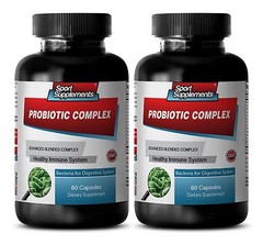 Probiotic Complex Blended 40 Billion CFUs Aids with Digestive Support System 2B