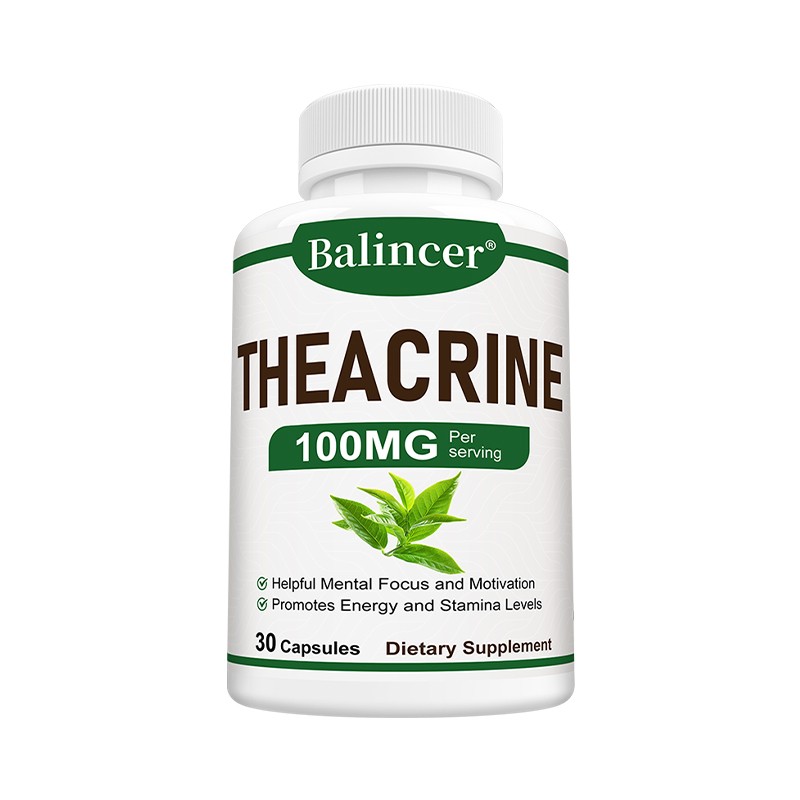 Theacrine 100mg Improve Brain Function Lower Blood Lipids Cholesterol 30-120Caps