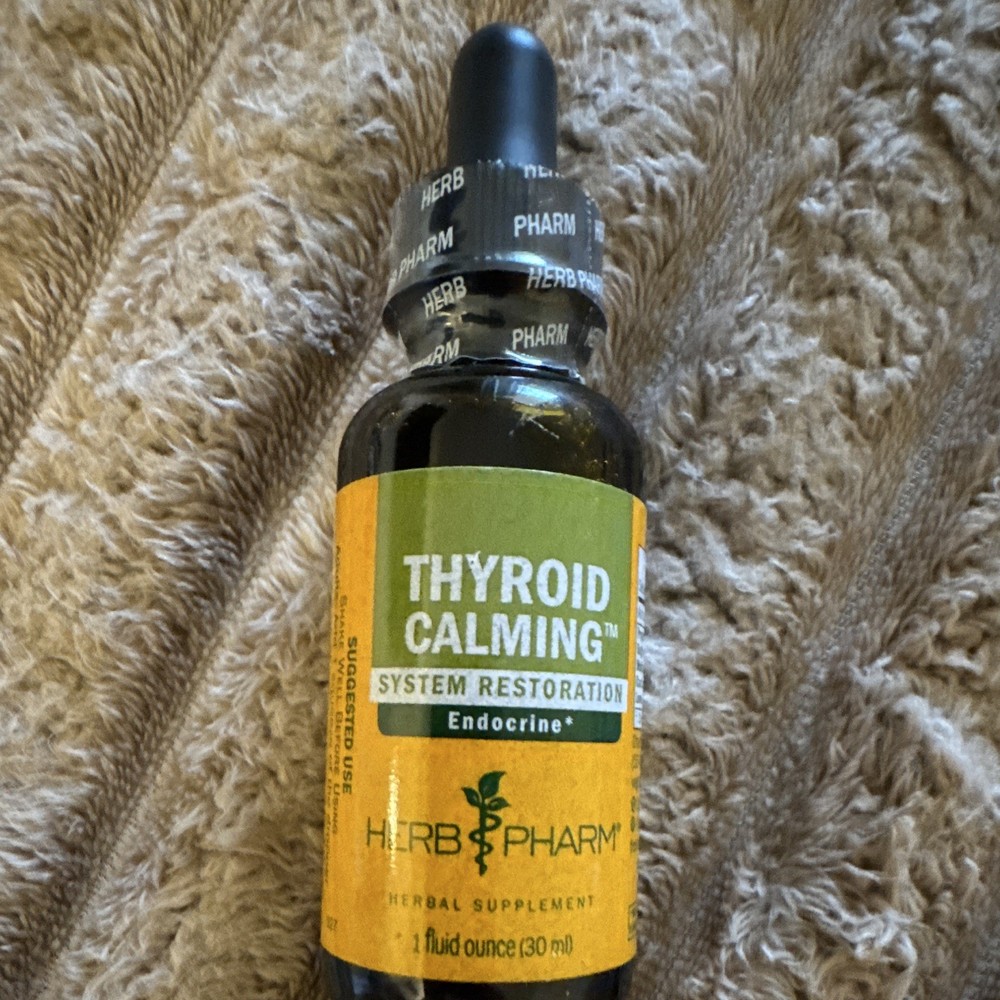 Herb Pharm Thyroid Calming System Endocrine Support Liquid, Gluten-Free 1 fl oz