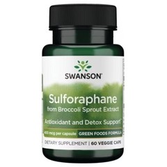 Sulforaphane (Broccoli Sprout Extract) – 60 Veggie Capsules – 400mcg
