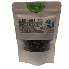 Worm & Parasite Cleanse – Black Walnut, Wormwood, Pau D&rsquo;Arco, Clove – 300 Caps
