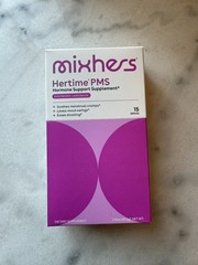 Mixhers Hertime PMS Hormone Support Supplement 15 Servings. BB:1/26 raspberry