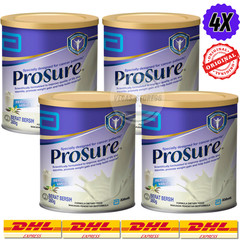 4X Abbott Pro Sure Vanilla Milk High Protein, Prebiotic & EPA 380g DHL EXPRESS