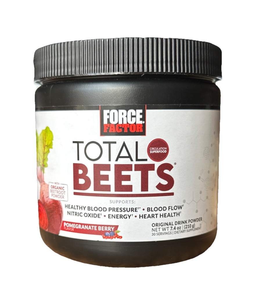 Force Factor Total Beets Circulation Superfood Beetroot Powder Nitric Oxide New