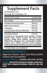 testosterone booster – LONGJACK 2170mg – Male libido tonic – Male Energy Stamina