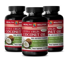 Fractionated Capric acid – EXTRA VIRGIN COCONUT OIL 3000MG – Pill Form – 3Bot