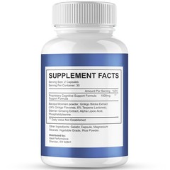 Brain Memory Keeper Nervous System Health Supplement – 180 Capsules (3 Pack)
