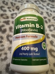 Best Naturals Vitamin B2 400 mg 120 Veg Capsules
