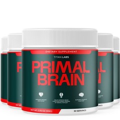 (5 Pack) Primal Brain Powder Natural Brain Support Formula PrimalBrain 150 Servs